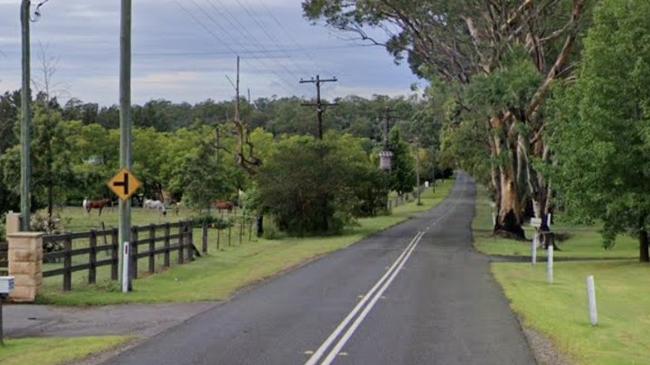 The woman died after her car crashed into a power pole on Tizzana Rd, Ebenezer. Picture: Google Maps