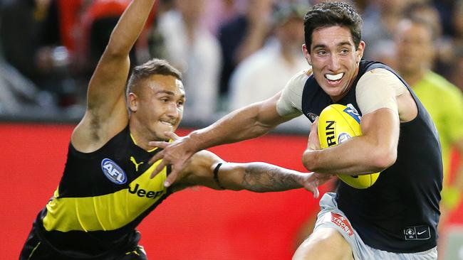 Dermott Brereton says Carlton's Jacob Weitering has rare physical ability. Pic: Michael Klein