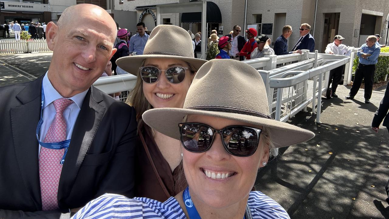 The Queensland Racing Integrity Commission leadership team. Commissioner Catherine Clark (front) and deputy commissioners Kim Kelly (left) and Chantal Raine (centre). Picture: Supplied