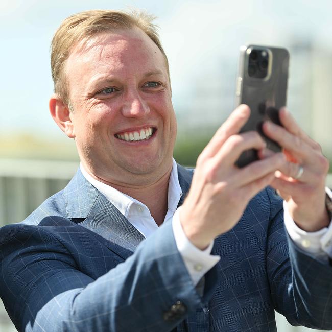 Acting Premier Stephen Miles on Sunday. Picture: Lyndon Mechielsen