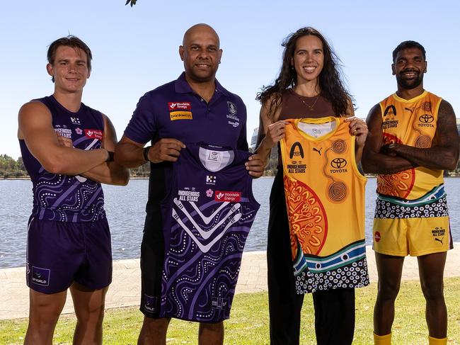 The Indigenous All Stars will take on Fremantle this Saturday. Picture: Will Russell/AFL Photos