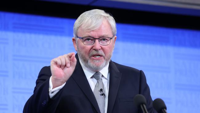 Former prime minister Kevin Rudd. Picture: NCA NewsWire / Gary Ramage