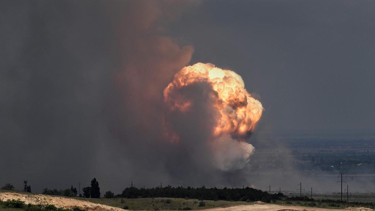 Drone Blows Up Russian Ammunition Depot In Crimea, Say Local Officials ...