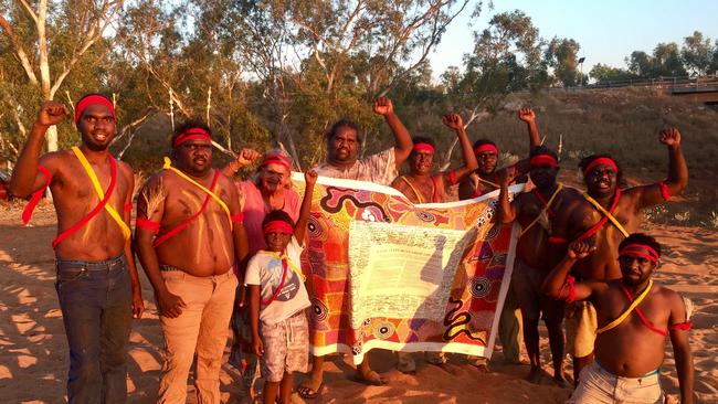 The Uluru Statement from the Heart, presented as an artwork