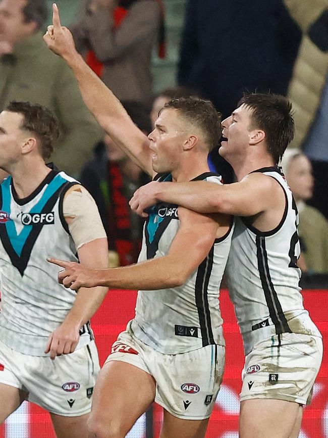 Dan Houston was the hero for the Power last weekend. (Photo by Michael Willson/AFL Photos via Getty Images)