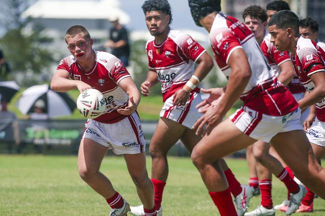 The Dolphins boys in action. Picture: Glenn Campbell