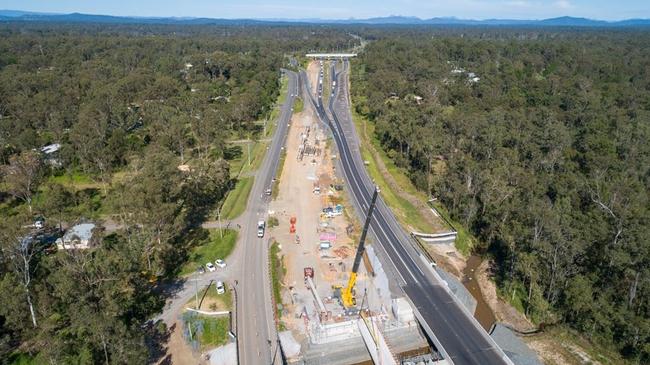 Tenders have been called for a $95 million upgrade to a section of the Mount Lindesay Highway near Jimboomba in Logan. Picture: TMR