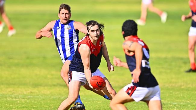 Evan Penaluna in action. Picture: Berri Football Club