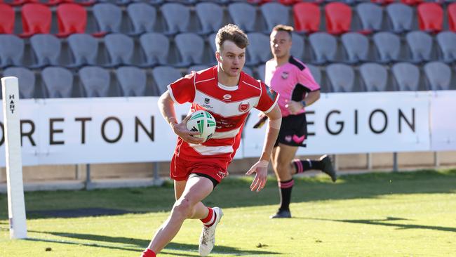 PBC 5. Jett Forbes, Queensland Schoolboy Phil Hall Cup rugby league grand final between Palm beach Currumbin SHS and St Brendan's College, Redcliffe. Picture: Liam Kidston