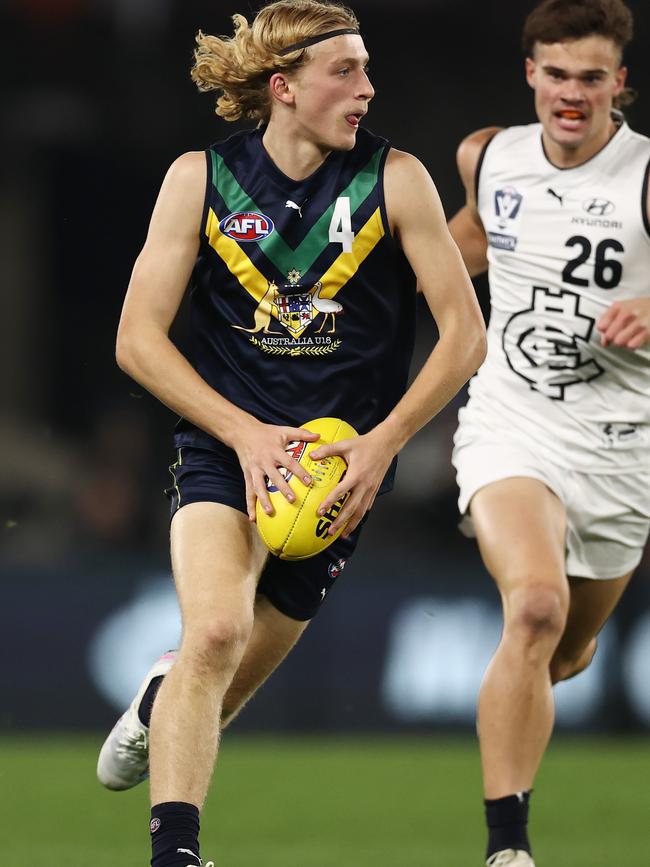 South Adelaide’s Jack Delean in action for the AFL Academy. Picture: Michael Klein