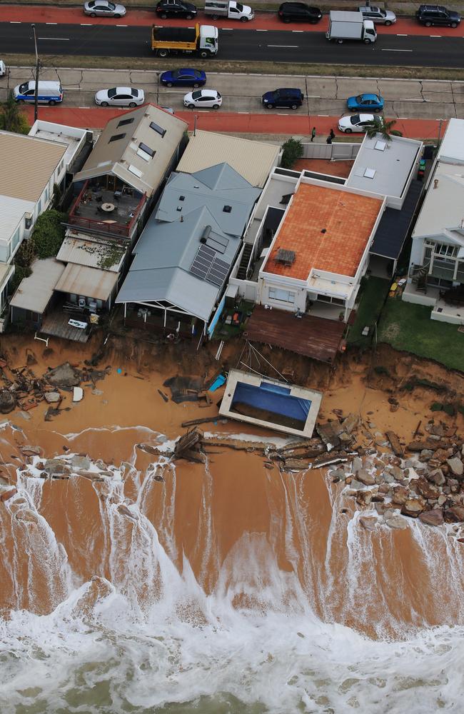 A king tide is again expected to hit the coast line at about 10am today. Picture: Toby Zerna