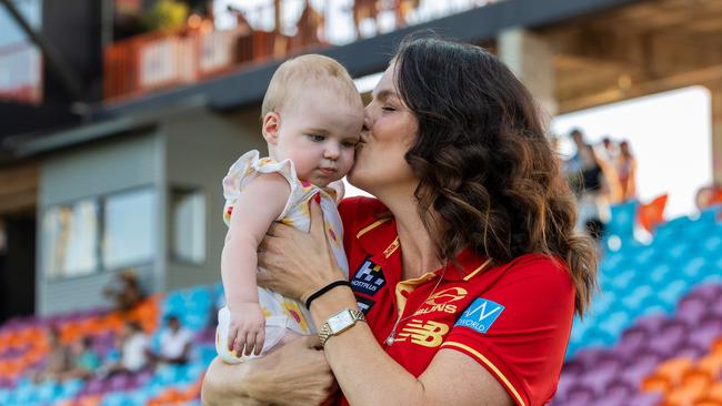 Molly Upstill at the Gold Coast Suns v Hawthorn AFL match at TIO Stadium. Picture: Pema Tamang Pakhrin