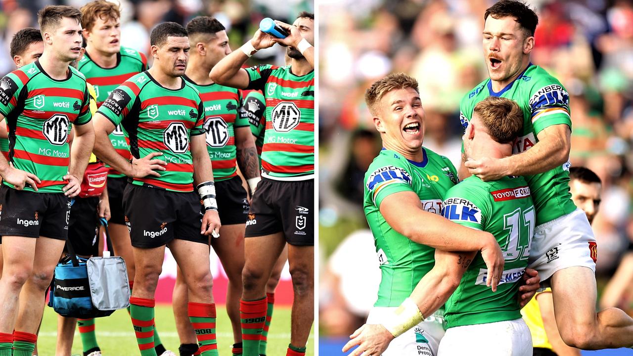 The Raiders ran rampant against the Rabbitohs.