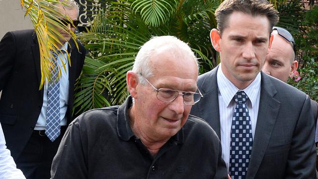 Roger Rogerson is arrested at his Padstow home last year.