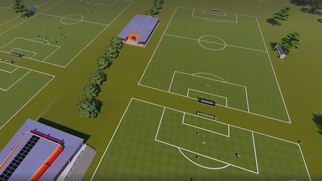 A concept image of the new $18 million women's football facility to be built at South Pine Sports Complex. IMAGE: SUPPLIED