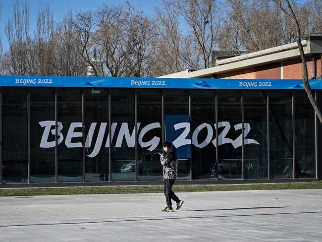 China has stuck to a “zero Covid” strategy as Beijing prepares to welcome thousands for the 2022 Winter Olympics in February. Picture: AFP