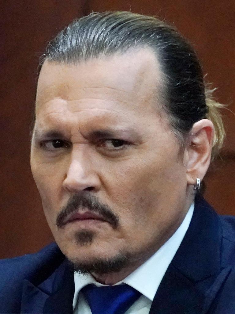 Depp testifies at the Fairfax County Circuit Courthouse, Virginia. Picture: Steve Helber/AFP