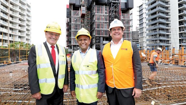 Tony Hazel at the Avani site when it was under construction in 2016.