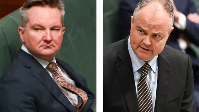 Energy Minister Chris Bowen and opposition energy spokesman Ted O'Brien. Pictures: NewsWire