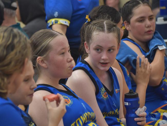 Basketball Queensland under-14 girls state championships, Division 2, Townsville Lightning versus Gladstone Power at CQUniversity in Rockhampton on June 30, 2024.