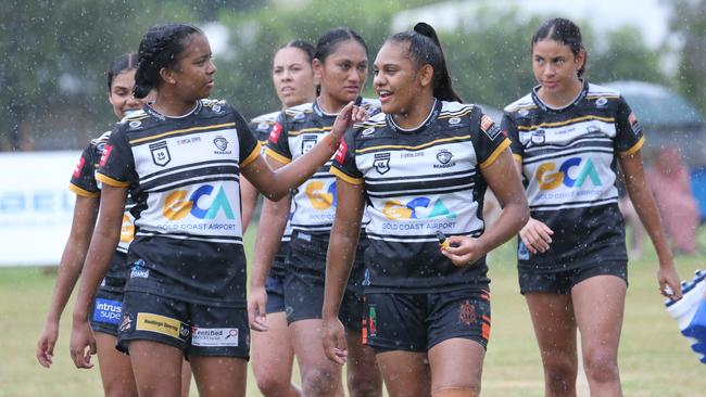 pre-season trial game between the Burleigh Bears and Tweed Seagulls at Piggabeen Oval. under-19s girls Burleigh Player No Tweed Player No Pic Mike Batterham