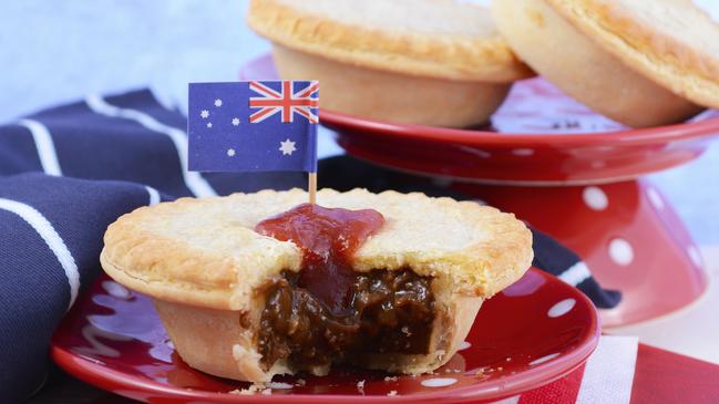 The classic meat pie is a stple on Australia Day.