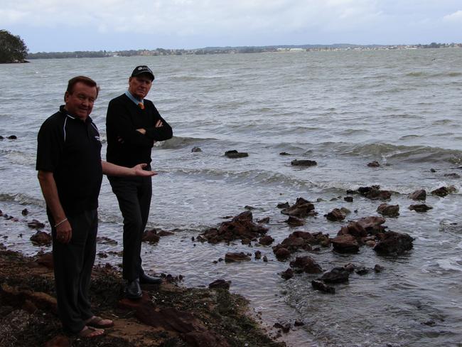 Mr LeMaire and Central Coast Councillor Greg Best inspect the site last week