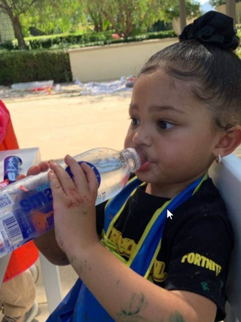 Stormi Webster Carries Hermes Backpack on 1st Day of Homeschool