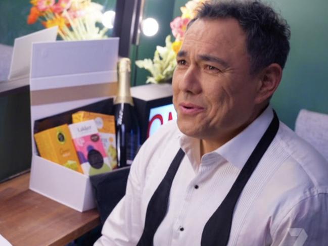 Sam Pang before he took to the Logies stage. Picture: Channel 7