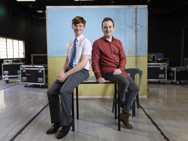 Qweekend - Shake & Stir production of Fourteen. Actor, Conor Leach and Writer, Shannon Molloy. Pic Mark Cranitch.