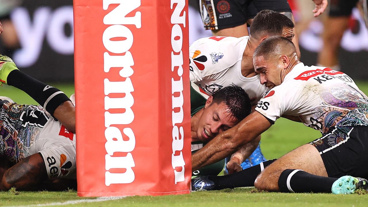 Joseph Tapine had a blinder for the All Stars (Photo by Mark Kolbe/Getty Images)