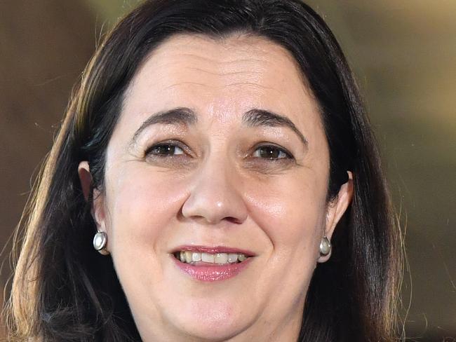 Queensland Premier Annastacia Palaszczuk (left) and Queensland Health Minister Cameron Dick are seen during a media conference at Proserpine Hospital during the Queensland Election campaign in Proserpine, Monday, October 30, 2017. Premier Palaszczuk announced that if she is re-elected her government will recruit 3000 additional nurses and 100 midwives. (AAP Image/Darren England) NO ARCHIVING