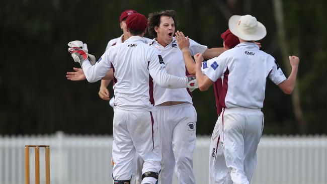 TJ Miller (centre) has suffered a side strain. Picture: Glenn Hampson