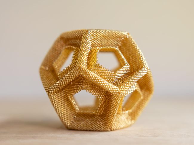 ‘Golden Dodecahedron’ 2020 by Louise Carter. Photo: Contributed