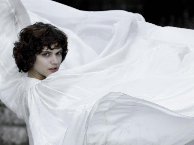 Soko as Loie Fuller in a scene from French film The Dancer