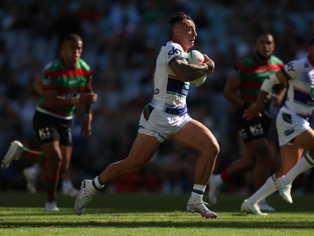 Charnze Nicoll-Klokstad made a successful return to fullback for the Warriors. Picture: Mark Metcalfe/Getty Images