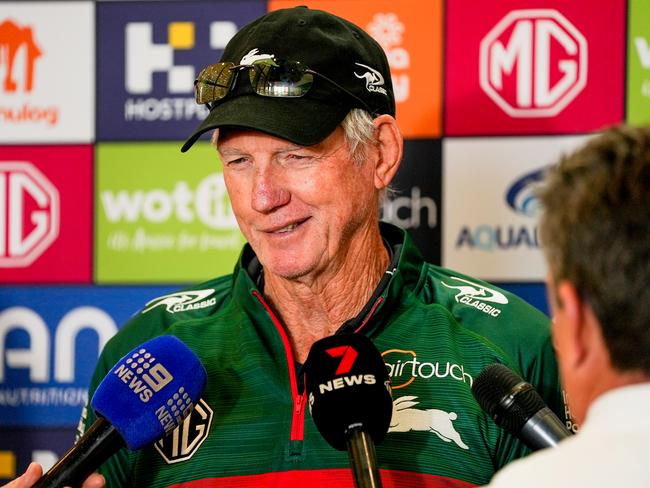 Wayne Bennett believes Mitchell’s silence has contributed to his terrific physical and mental state. Picture: South Sydney Rabbitohs