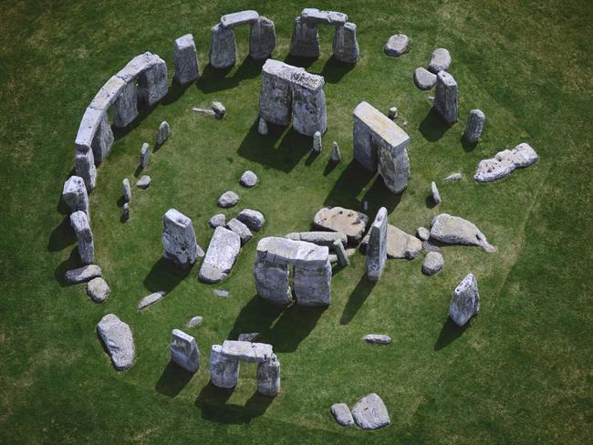 Aerial View of Stonehenge ca 3000 B.C. to 1000B.C. Wiltshire, England, UK Photo: Getty Images Fee applies, single use, must credit