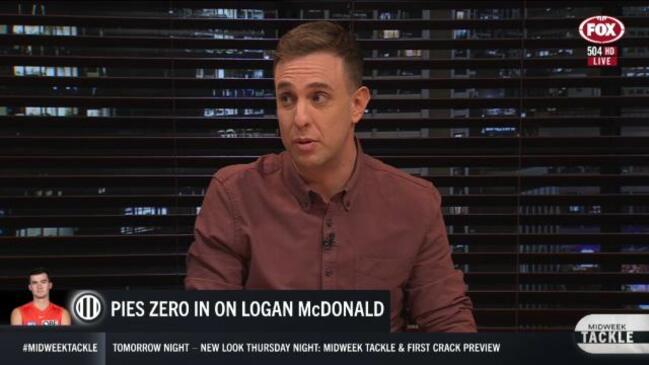 Logan McDonald being targeted by the Magpies?