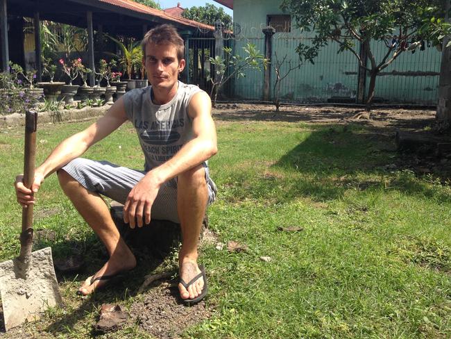 Michael Czugaj during his time inside Kerobokan Jail.