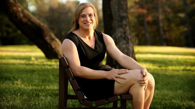 Hannah Mouncey wants to play in the AFLW. Picture: Kym Smith