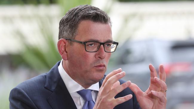 MELBOURNE, AUSTRALIA - NewsWire Photos, DECEMBER 5, 2022. Victorian Premier Daniel Andrews holds a press conference after the swearing in of his government at Government House in Melbourne. Picture: NCA NewsWire / David Crosling