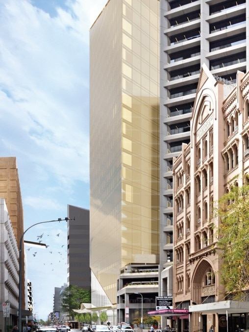 Artist impression of 51 Pirie Street, Adelaide. SCAP