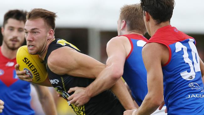 Richmond's Noah Balta impressed against the Dees. Pic: Michael Klein