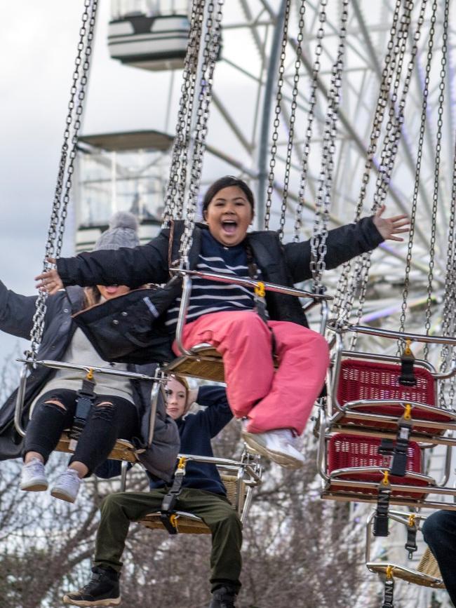 My daughter loved the Swing Chairs... Picture: C-Man Adventures