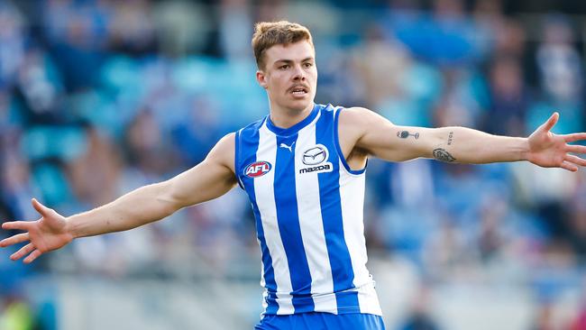 Cameron Zurhaar will miss North’s clash with the Swans. (Photo by Dylan Burns/AFL Photos via Getty Images)