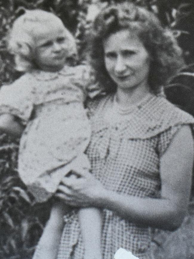 Tina Namow with her mother. The pair suffered at the hands of Tina’s father. Picture: Dean Martin