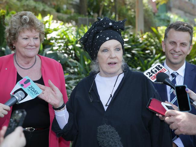 The announcement attracted a large group of journalists and photographers to the garden. Picture: Adam Ward