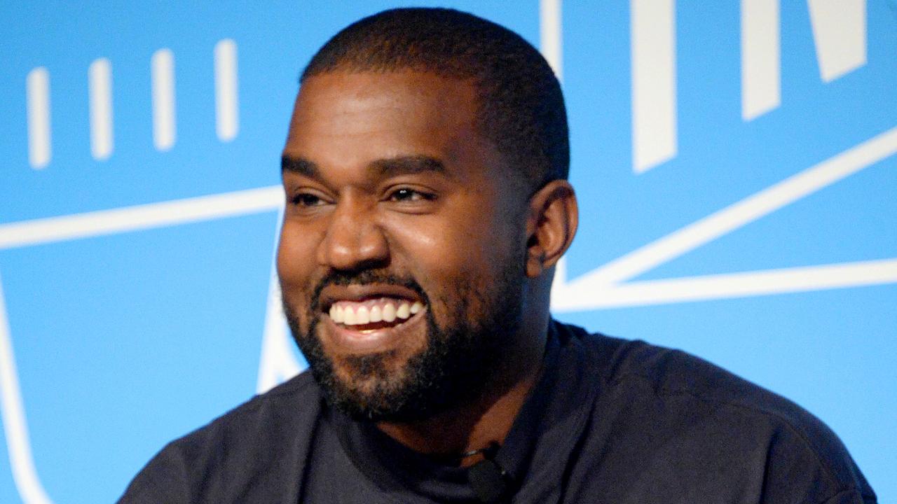 Kanye laughs in the face of polio! Picture: Brad Barket/Getty Images for Fast Company