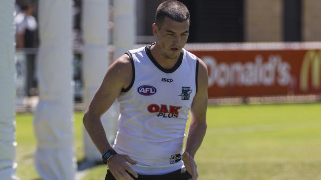 Tom Rockliff at Port Adelaide training. Picture: AAP Images